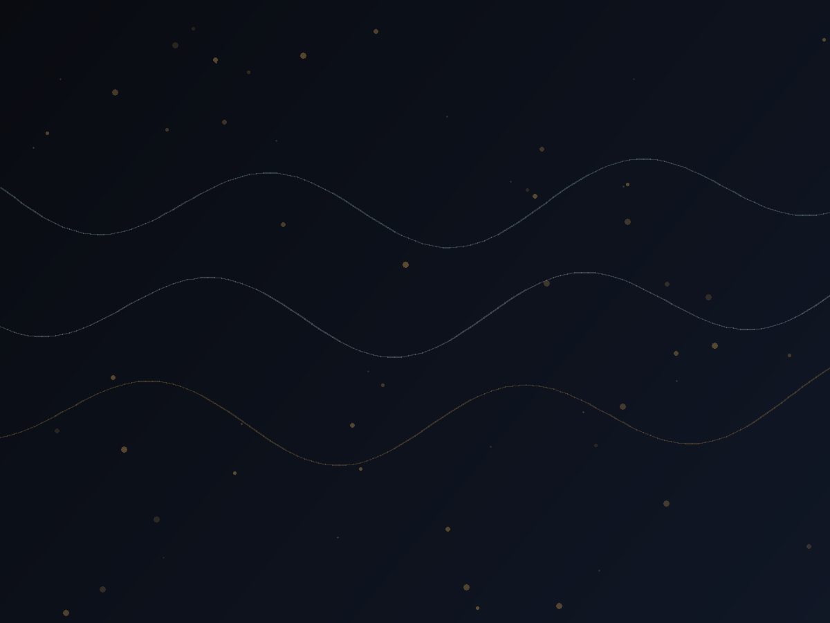 Midnight Current yönünü temsil eden soyut gece dalgaları.